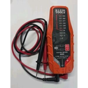 Klein Tools ET60 Electronic AC/DC Voltage Tester 12 to 600V Tested Works